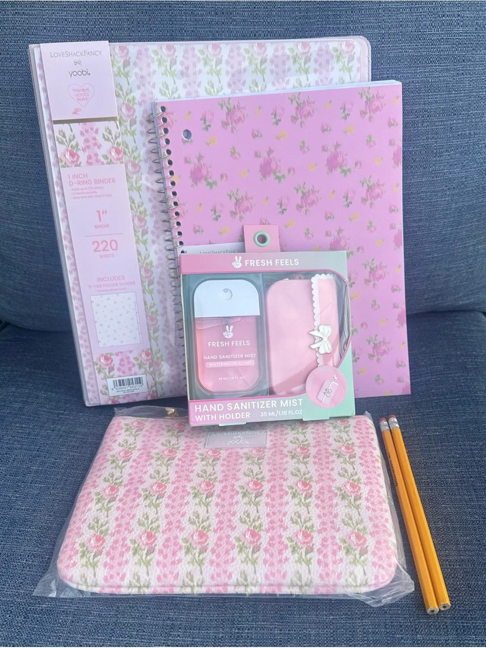 LoveShackFancy Pink Floral Back to School Bundle